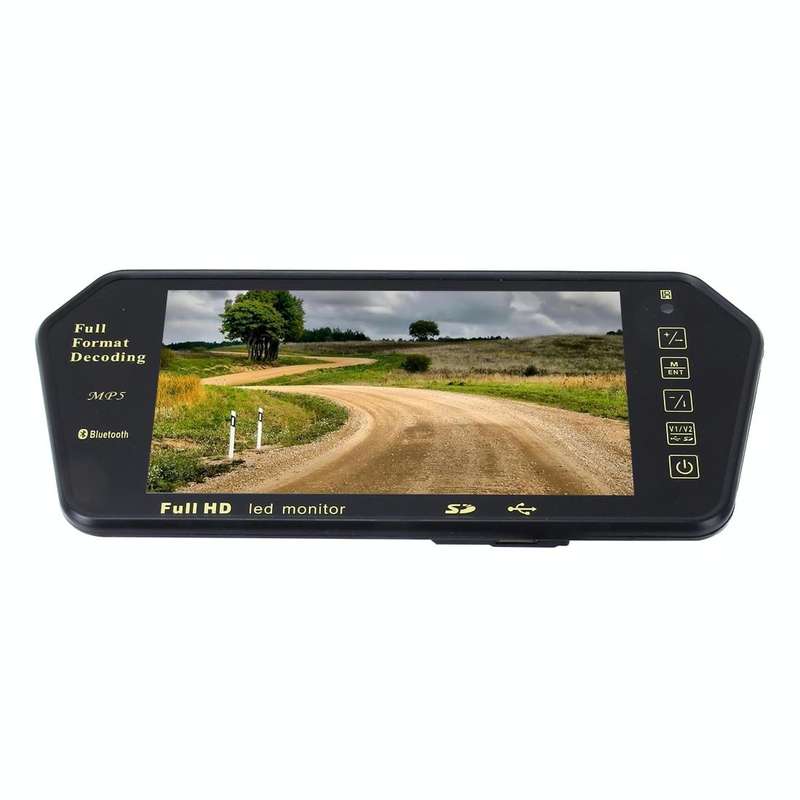 7 inch 480*234 Rear View TFT-LCD Color Car Monitor with Bluetooth MP5 Player, Support Reverse Aut...