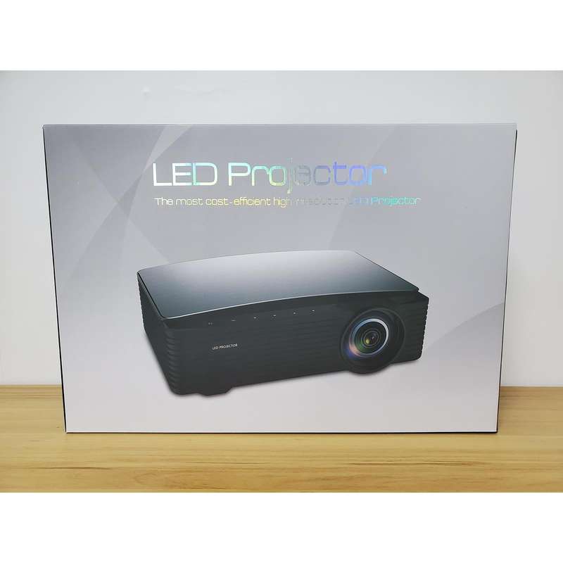 YG670 1920x1080 3000 Lumens Portable Home Theater LED HD Digital Projector, Android Version(Black)