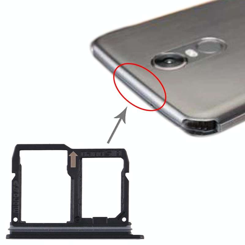 Nano SIM Card Tray + Micro SD Card Tray for LG Stylo 4 / Q Stylus Q710 / LM-Q710CS / LM-Q710MS / ...