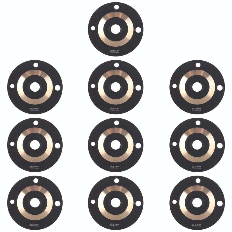 10 PCS Back Camera Lens for Realme 11 Pro+ (Gold)