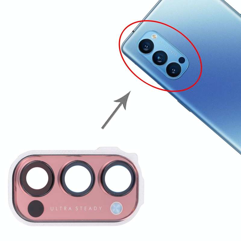 For OPPO Reno4 Pro 5G PDNM00, PDNT00, CPH2089  Camera Lens Cover (Red)