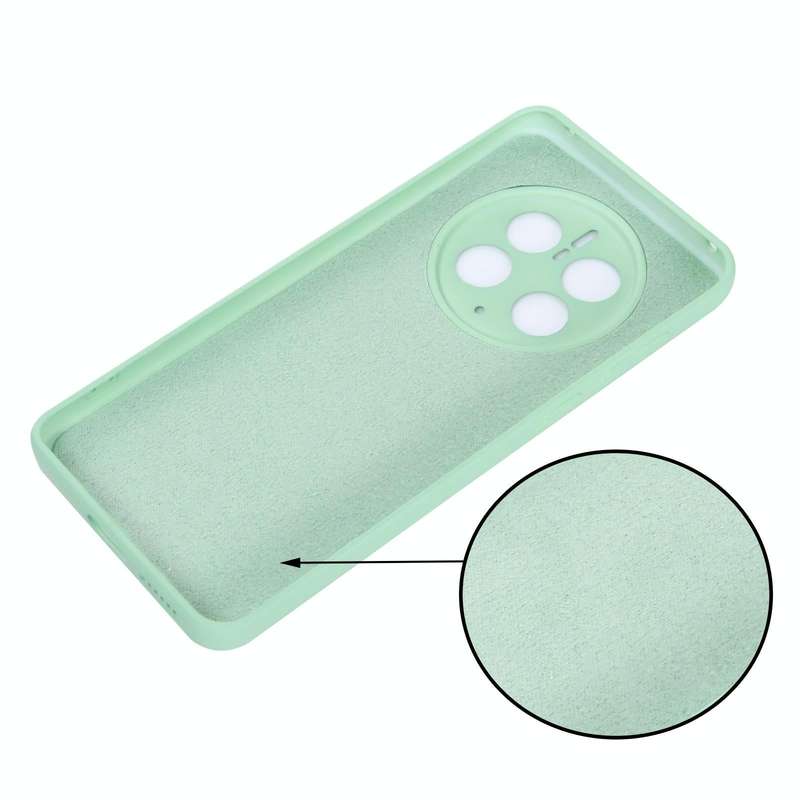 For Huawei Mate 50 Pro Solid Color Liquid Silicone Dropproof Full Coverage Protective Case(Green)