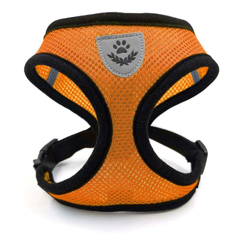 Pet Chest Strap Small Medium Dog Cat Breathable Dog Walking Vest, Size: L Chest Back(Orange)