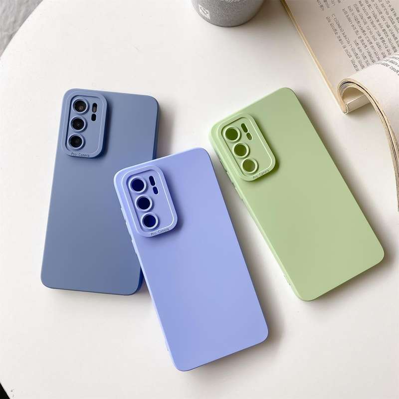 For Huawei P40 Straight Side Liquid Silicone Phone Case (Black)