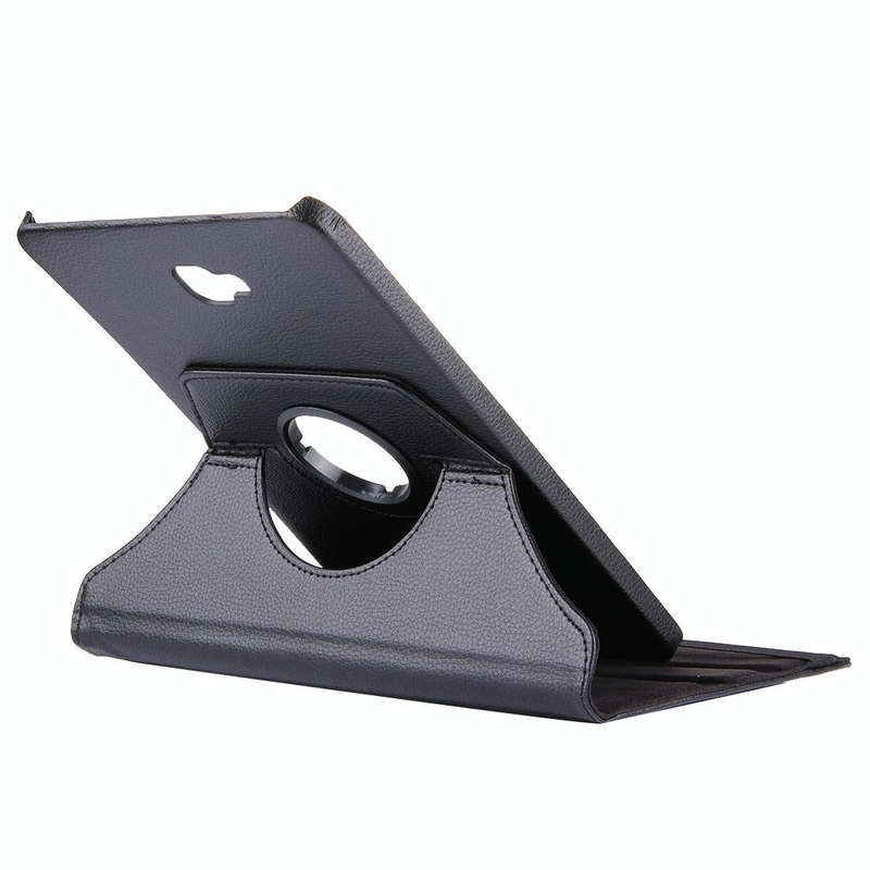For Galaxy Tab A 10.1 / T580 Litchi Texture Horizontal Flip 360 Degrees Rotation Leather Case wit...