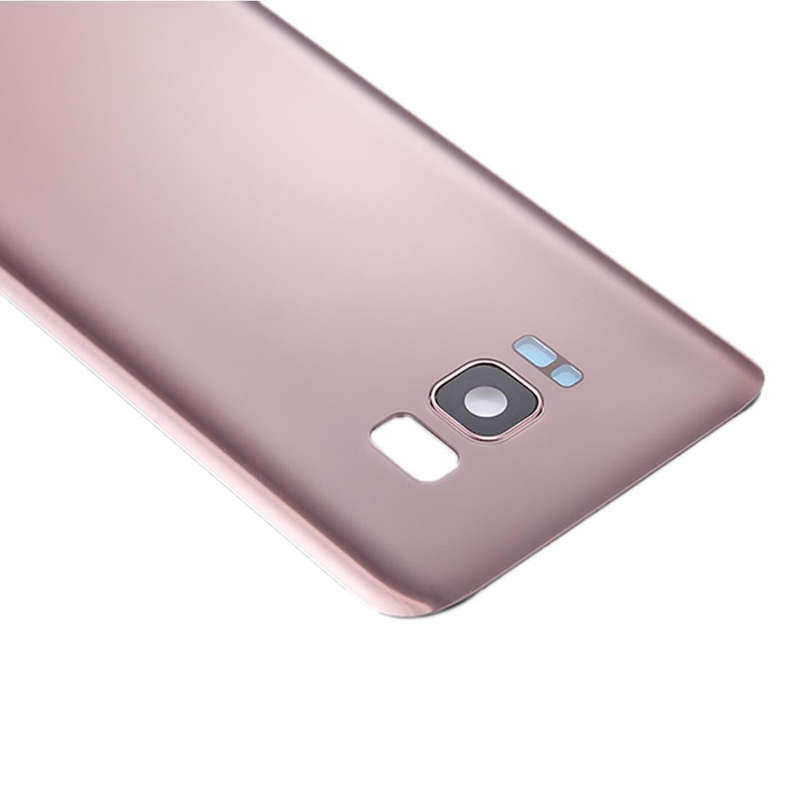 For Galaxy S8 / G950 Battery Back Cover with Camera Lens Cover & Adhesive (Rose Gold)