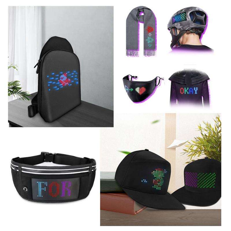 Bluetooth Controlled Color Foldable Curved LED Display Screen(1632)