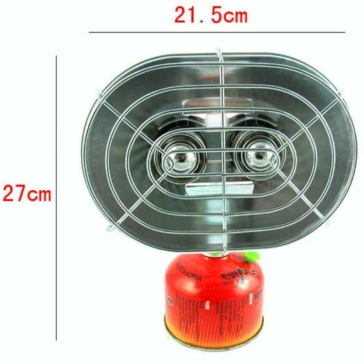 BRS-H22 Outdoor Camping Double Head Gas Heating Stove Fishing Heater Baking Oven Without Gas Cyli...