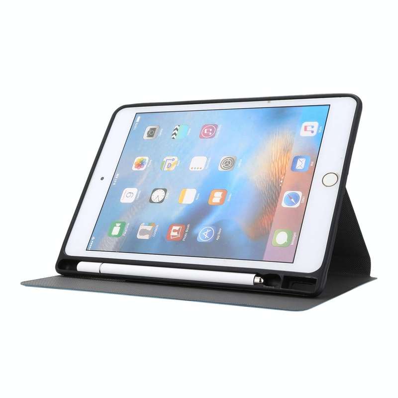 For iPad mini 5 / 4 / 3 / 2 / 1 Electric Pressed Texture Horizontal Flip Leather Case with Holder...