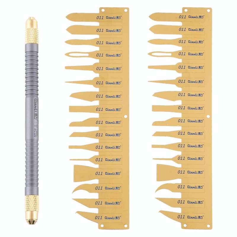 QIANLI 011 Multifunctioal CPU IC Glue Remover Knife Thin Blade Motherboard BGA Chip Glue Cleaning...