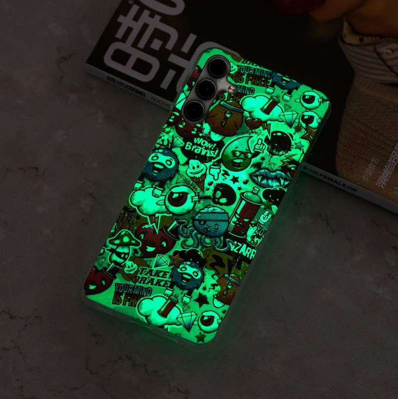 For Samsung Galaxy A13 5G Luminous TPU Protective Phone Case(Graffiti)