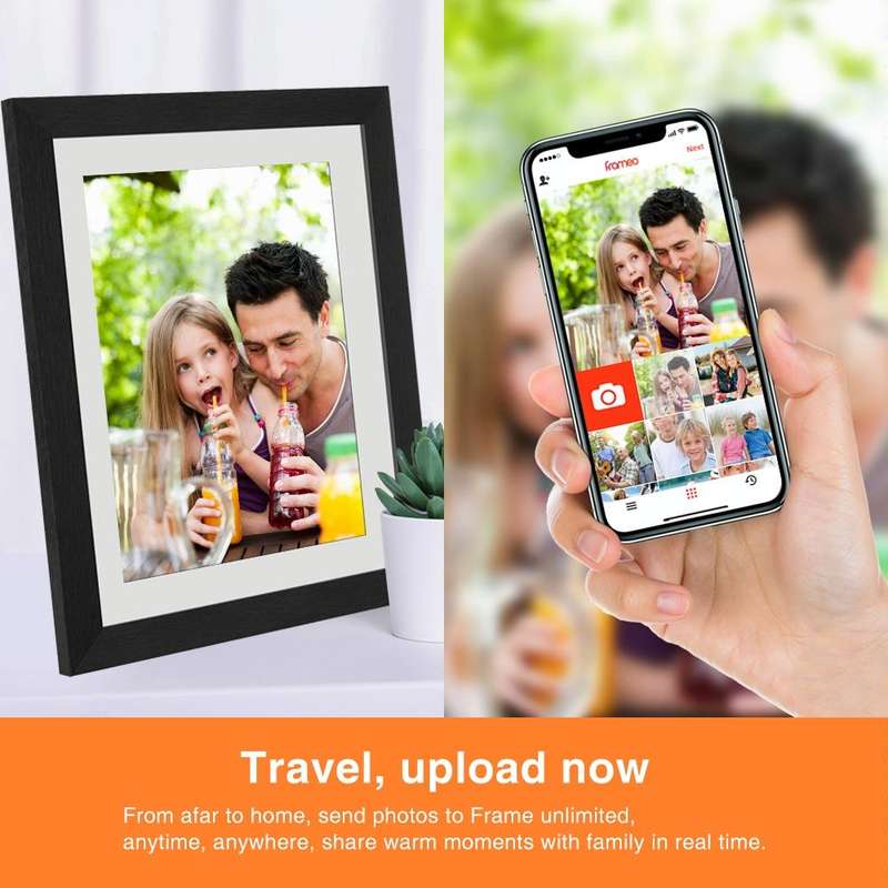 G100 10.1 inch LCD Screen WIFI Cloud Album Digital Photo Frame Electronic Photo Album with Touch ...