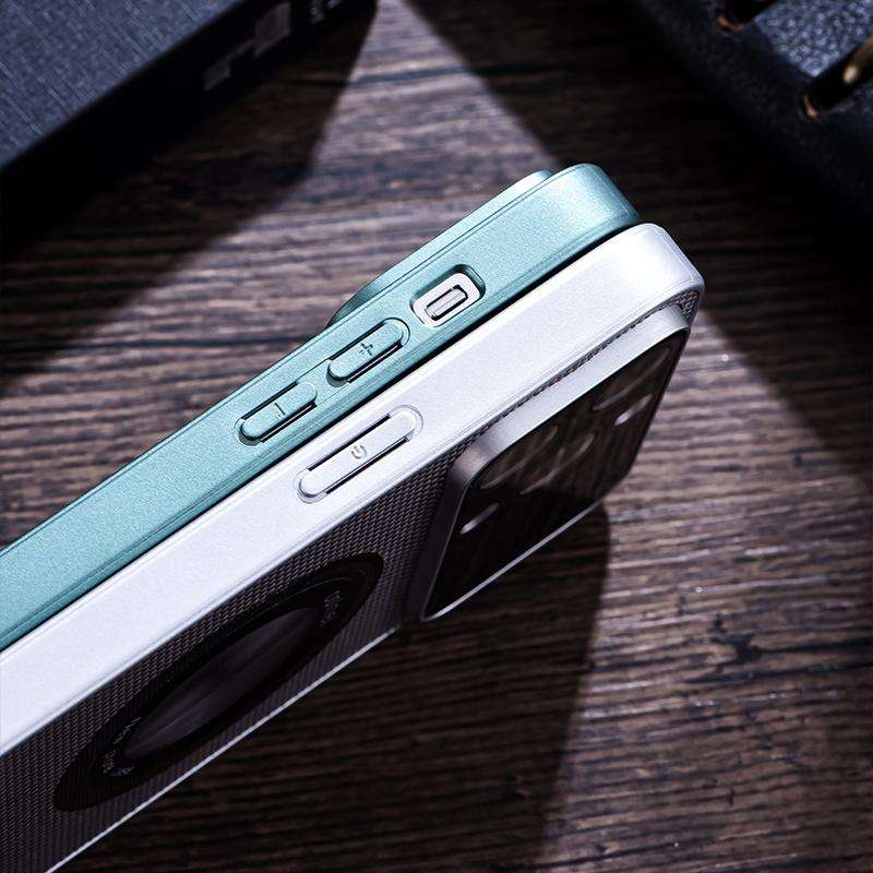 For iPhone 11 View Window Magsafe PC Phone Case(Black)