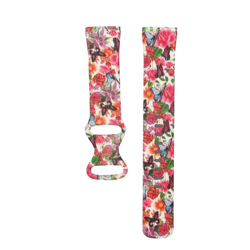 For Fitbit Versa 3 Printing Watch Band, Size:L(K)