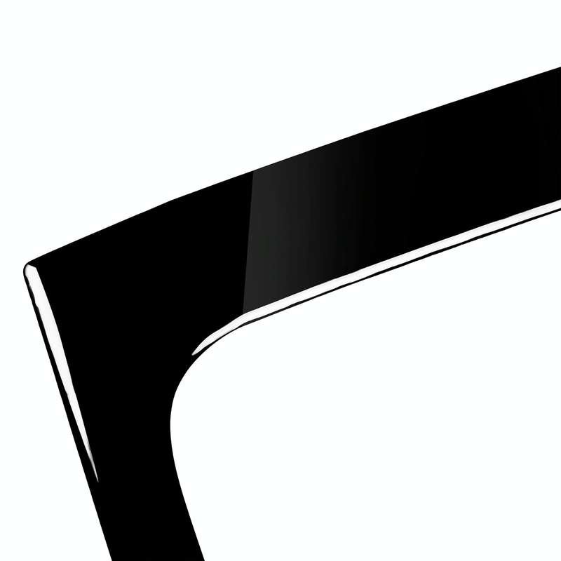 Car Right Drive Gear Panel Outer Frame Decorative Sticker for BMW X1 E84 2011-2015(Black)