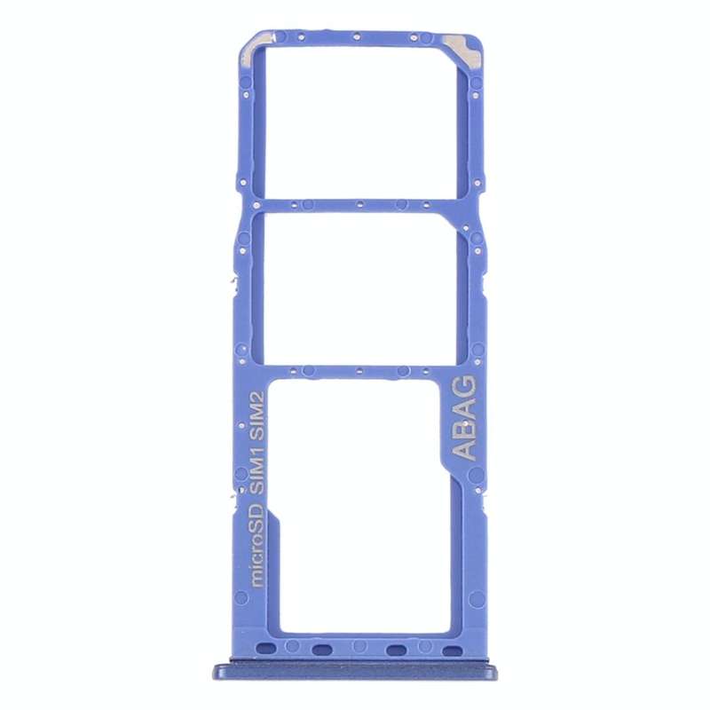 For Samsung Galaxy A21s SIM Card Tray + SIM Card Tray + Micro SD Card Tray (Blue)