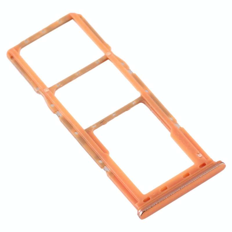For Galaxy A70 SIM Card Tray + SIM Card Tray + Micro SD Card Tray (Orange)