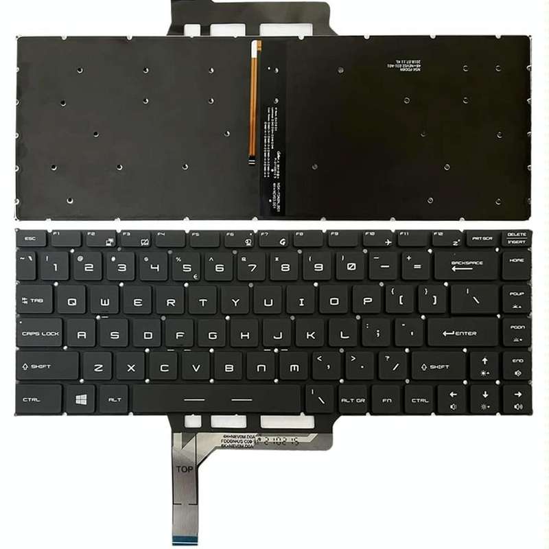 US Version Laptop Keyboard with Backlight for MSI GS65 / GS65VR / MS-16Q2 / Stealth 8SE /8SF / 8S...