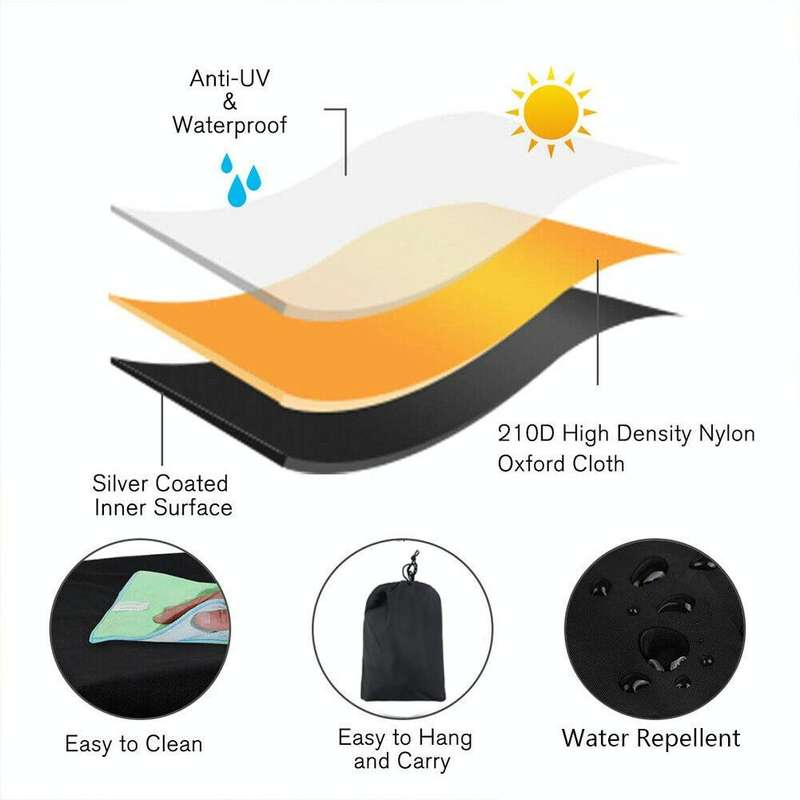 210D Oxford Cloth Waterproof Sunscreen Scooter Tractor Car Cover, Size: S