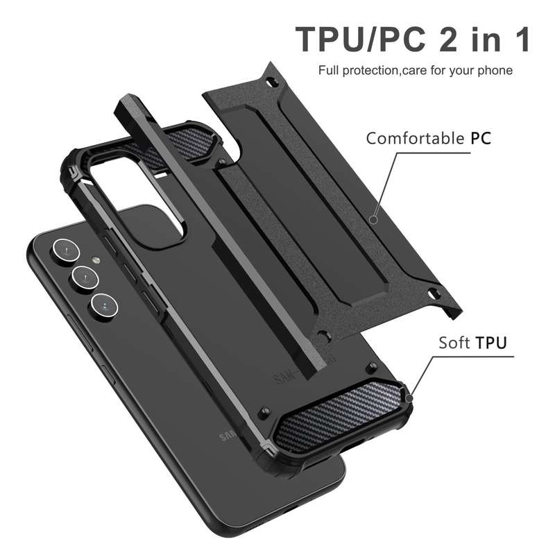 For Samsung Galaxy A54 5G Magic Armor TPU Hard PC Phone Case(Black)