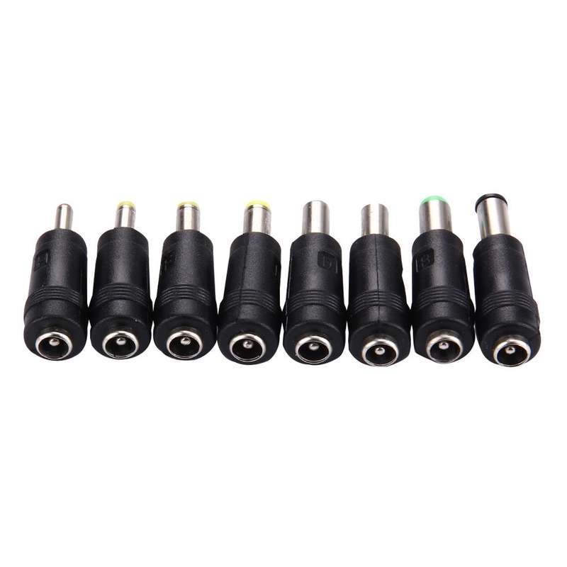 5.5x2.1mm Female to Multiple Male Interfaces 8 in 1 Power Adapters Set for HP / Sony / Acer / ASU...