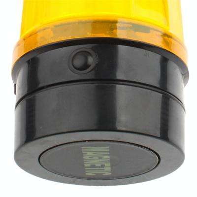 6-LED Flash Strobe Warning Light for Auto Car with Strong Magnetic Base (Yellow + Black)