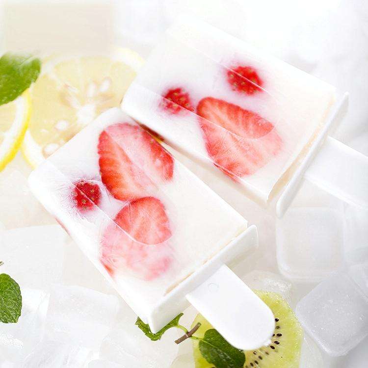 Home Made Popsicle Ice Cream Mold Set(White)