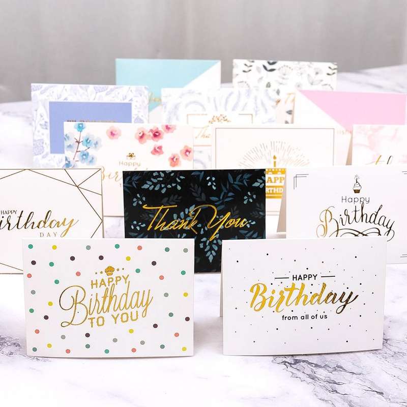 50 PCS Holiday Thank You Messages Greeting Cards(Thank You Card 1)