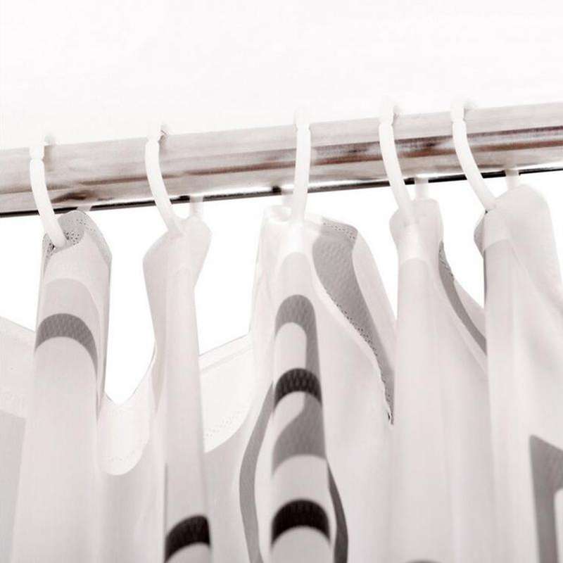 Bathroom Thick Waterproof Shower Curtain, Size:150x200cm, Style:with Copper Buckle