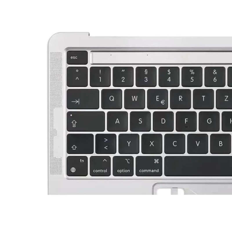 For Macbook Pro 13 inch 2021 A2338 C-side Cover + UK Edition Key Board (Silver)