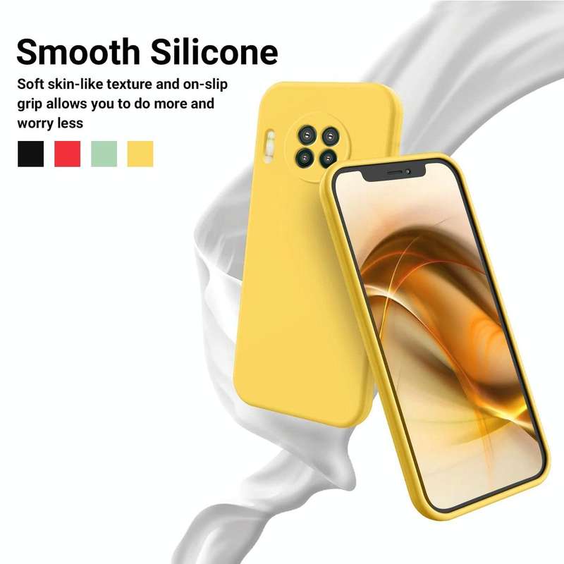 For Hisense Infinity H50 Zoom Pure Color Liquid Silicone Shockproof Phone Case(Yellow)