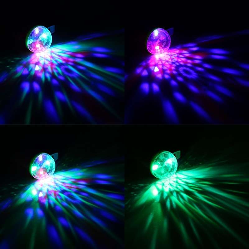 4W RGB Sound Control Mini Magic Ball LED Stage Lamp