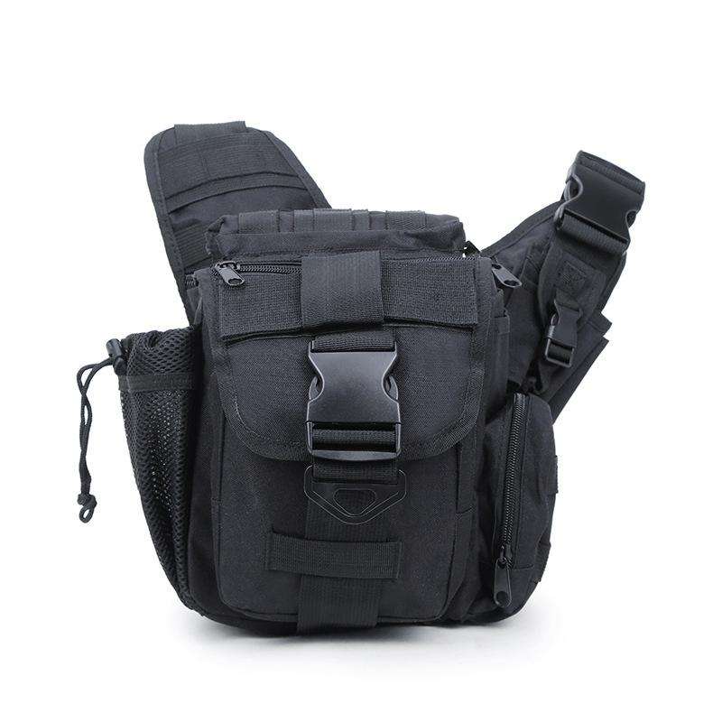 B03 One-Shoulder Messenger Waterproof Oxford Cloth Camera Bag(Black)