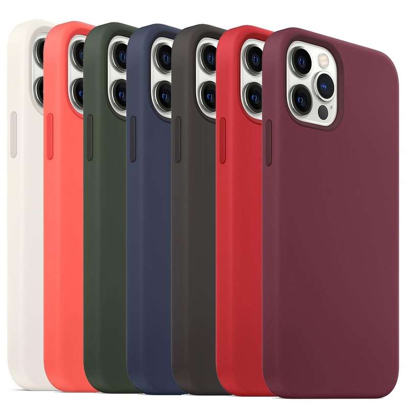 For iPhone 15 MagSafe Liquid Silicone Full Coverage Phone Case(Black)
