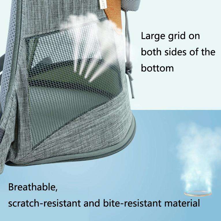 LDLC Chest Messenger Bag Pet Can Be Exposed Portable Breathable Backpack, Size:M(Green)