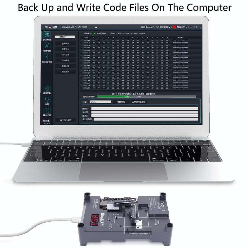 Qianli iCopy-S Double Sided Chip Test Stand 4 in1 Logic Baseband EEPROM Chip Non-removal For iPho...
