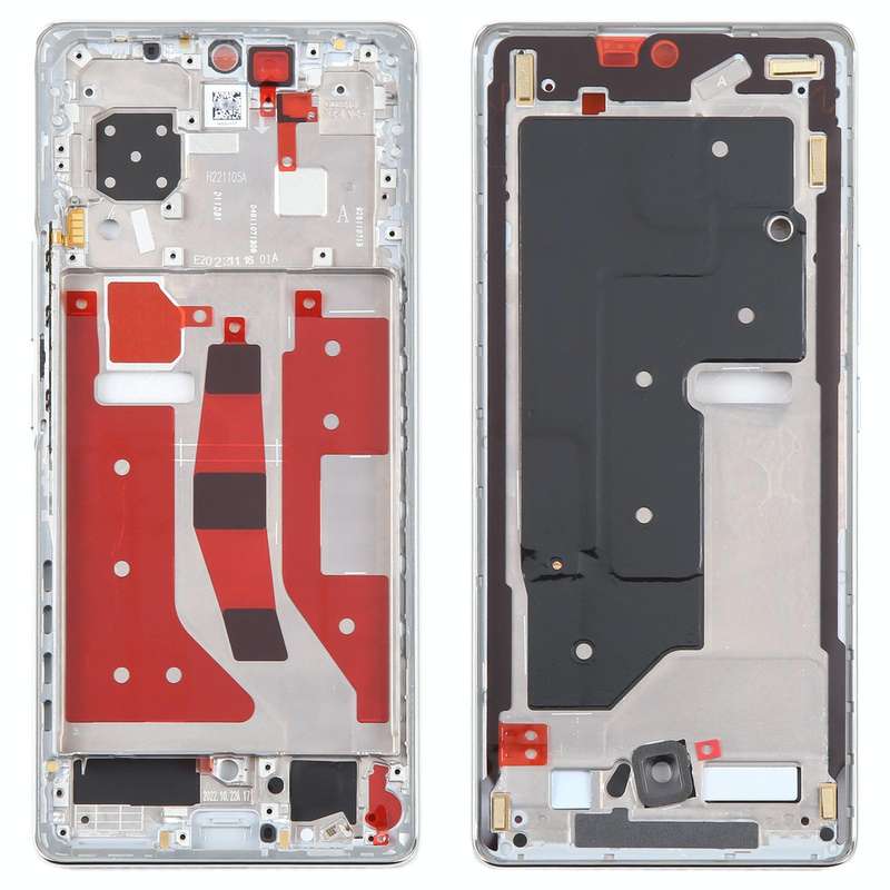 For Honor 80 Front Housing LCD Frame Bezel Plate(Silver)