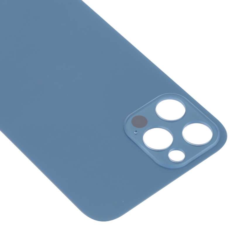 Easy Replacement Big Camera Hole Glass Back Battery Cover for iPhone 13 Pro(Blue)