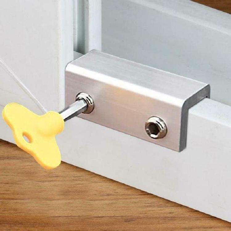 Child Safety Guard Anti-Theft Door Window Stopper, Specifications:Single Hole