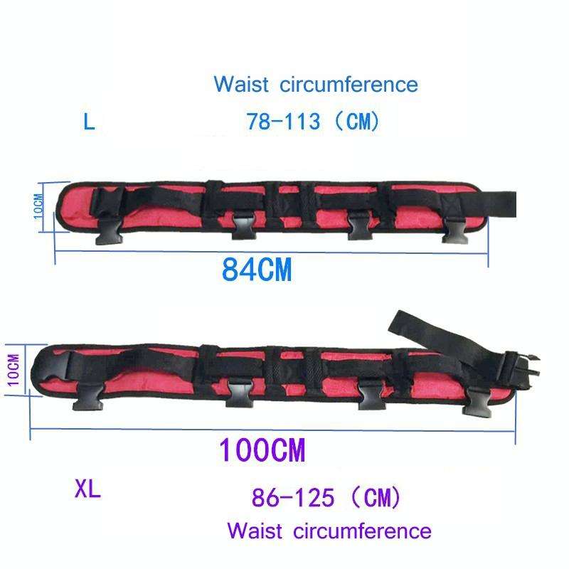 Adult Toddler Belt Anti-Fall Get Up And Shift Belt, Specification: L(Red Black)