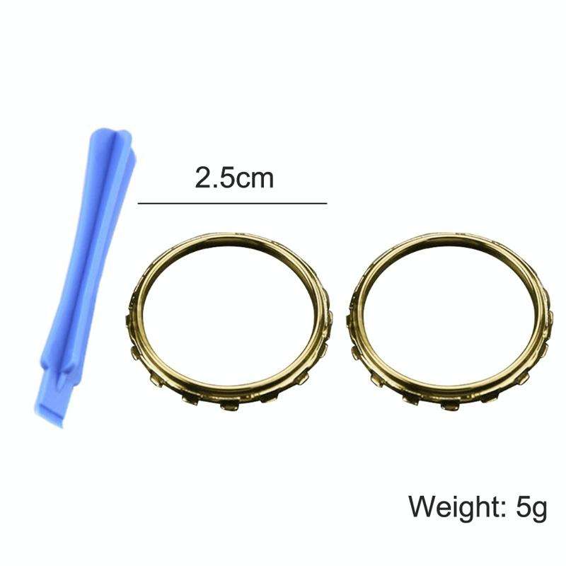 For Xbox One Elite 5pairs 3D Replacement Ring + Screwdriver Handle Accessories, Colour:Gold Plating