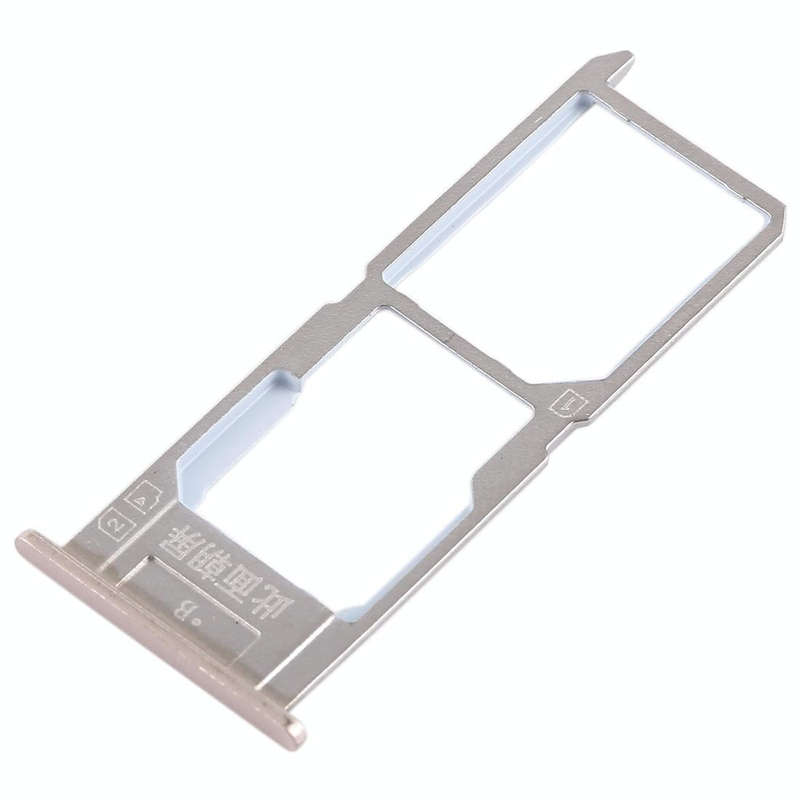 For Vivo Y37 SIM Card Tray + SIM Card Tray / Micro SD Card Tray (Gold)