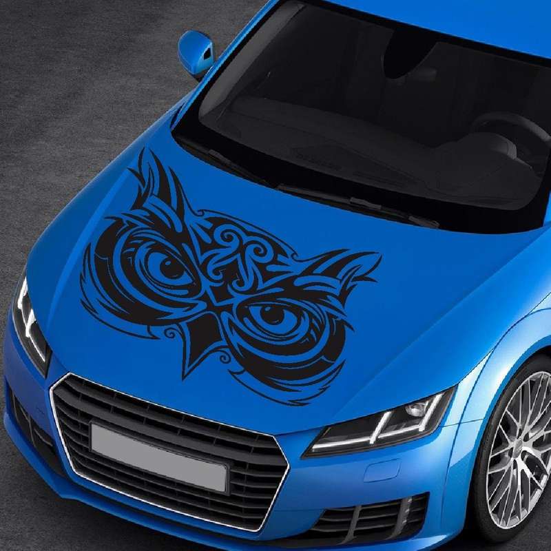 D-921 Eagle Totem Pattern Car Modified Decorative Sticker(Black)