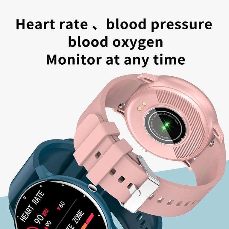 ZL02 Heart Rate Monitoring Pedometer Smart Watch(Pink)