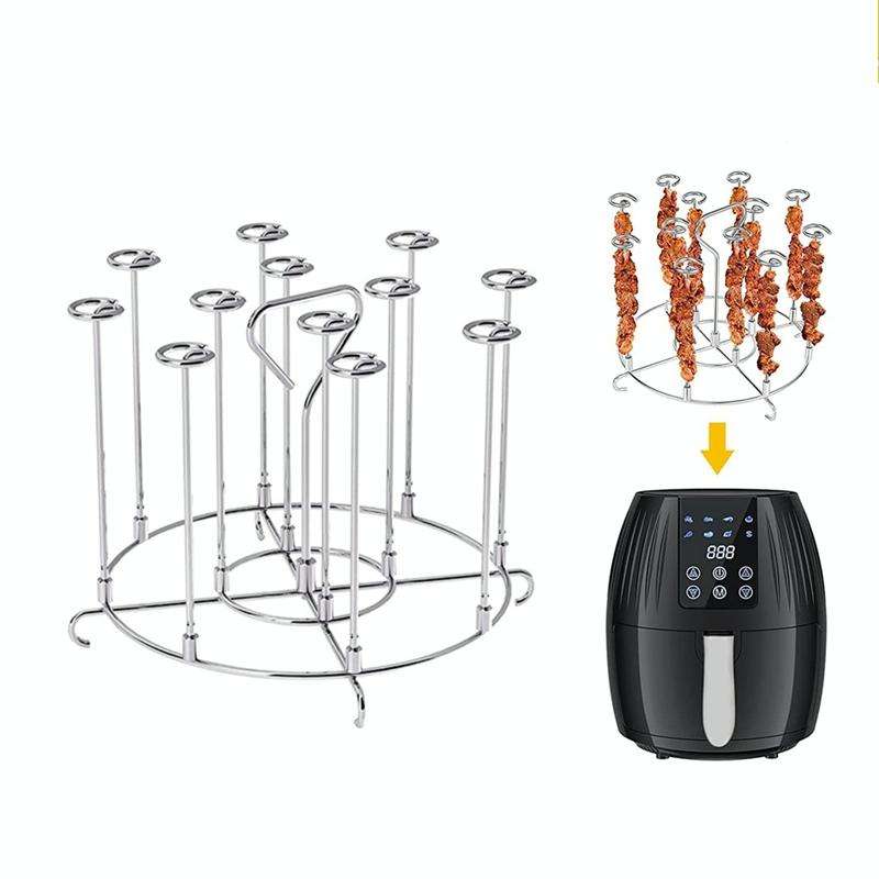 8QT Skewer Stand Grill Dehydrator Rack Air Fryer Accessories