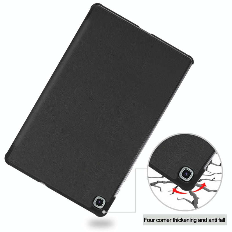 For Galaxy Tab S6 Lite 10.4 inch Custer Pattern Pure Color Horizontal Flip Leather Case with Thre...