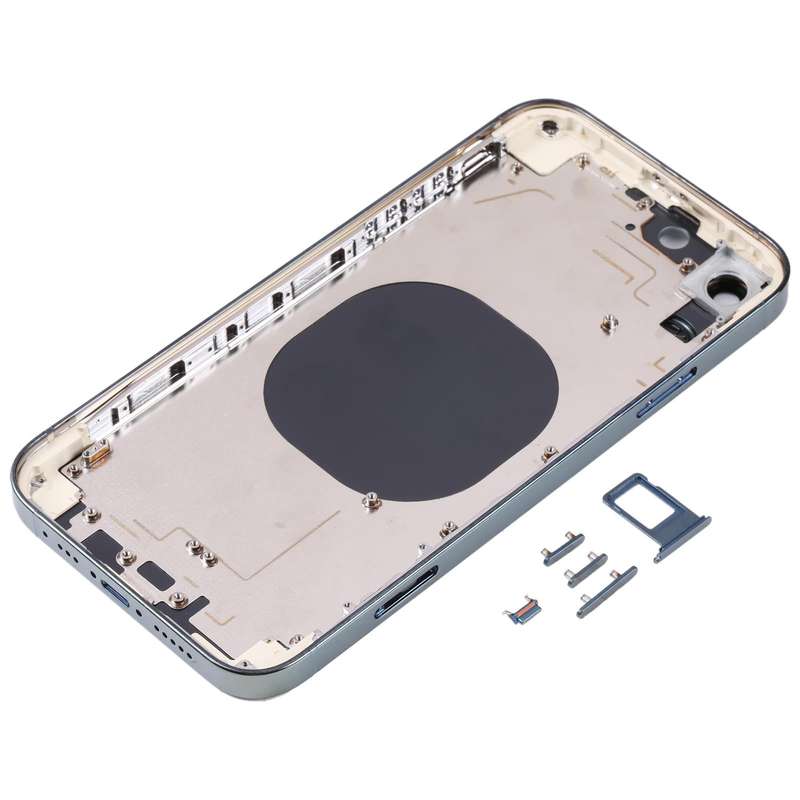 Electroplated Frame Back Housing Cover with Appearance Imitation of iP13 Pro for iPhone XR(Green)