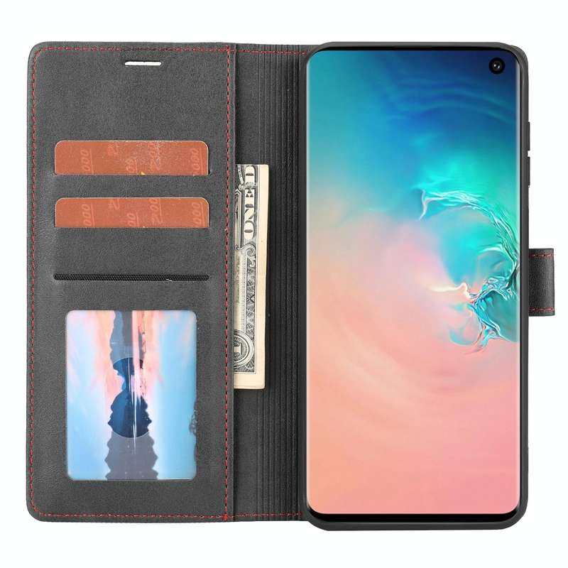 For Samsung Galaxy S10e Classic Wallet Flip Leather Phone Case(Black)
