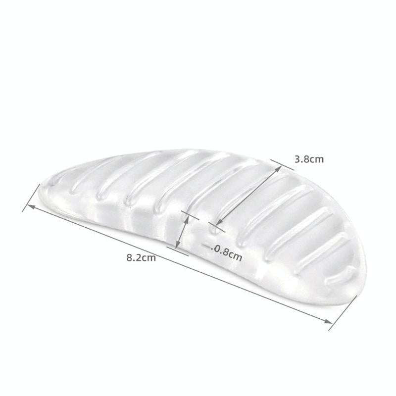 5 Pairs Striped Arch Support Pads Flat Feet Non-Slip Insoles Massage Foot Pads(Transparent)