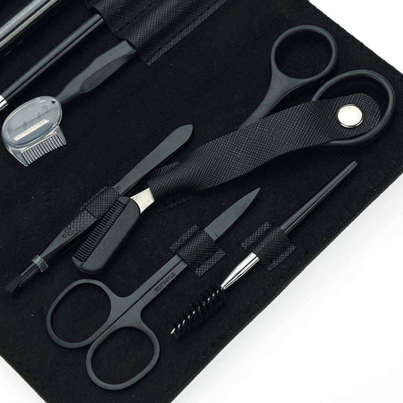 8 PCS/Set Eyebrow Trimming Beauty Tool(Khaki)